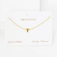 Gold Plated Initial Letter Bracelet