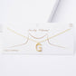 Gold Plated Pearl Initial Necklace