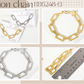 Textured U-Link Chain Bracelet