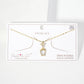Botanical-Theme Upside-Down Tulip Design Necklace