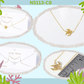 18K Gold Dipped Brass Paper Fish Pendant Necklace