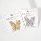 Butterfly Design 18K-Gold-Dipped Brass Brooch