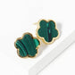 Minimalist Dainty Clover Flower Stud Earrings