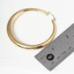 Gold Plated Thin Hoop Earrings