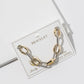 Two-Tone Oval Link Chain Bracelet