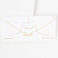 Gold Plated Cursive Love Necklace