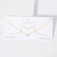 Minimalist Sparkling CZ Open Circle Pendant Necklace