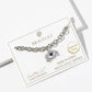 Pave Evil Eye Link Bracelet with Magnetic Clasp