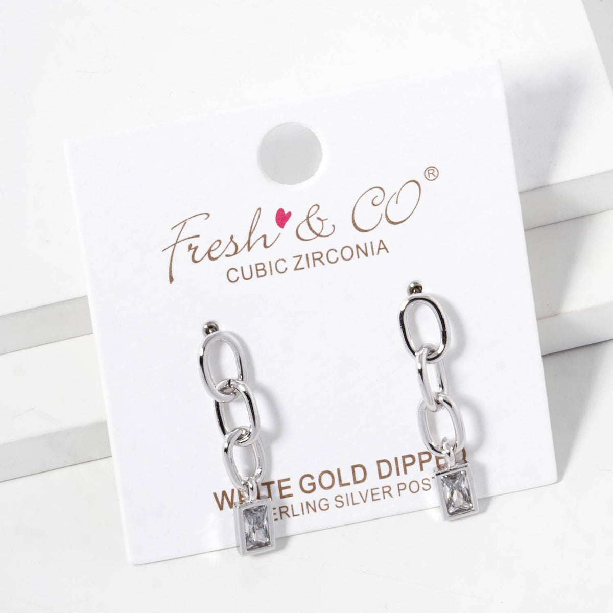 Gold Dipped Chain Drop Earrings