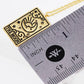 Gold Plated Tarot Card Necklace