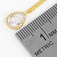 Bridesmaid Proposal Teardrop Pendant Necklace