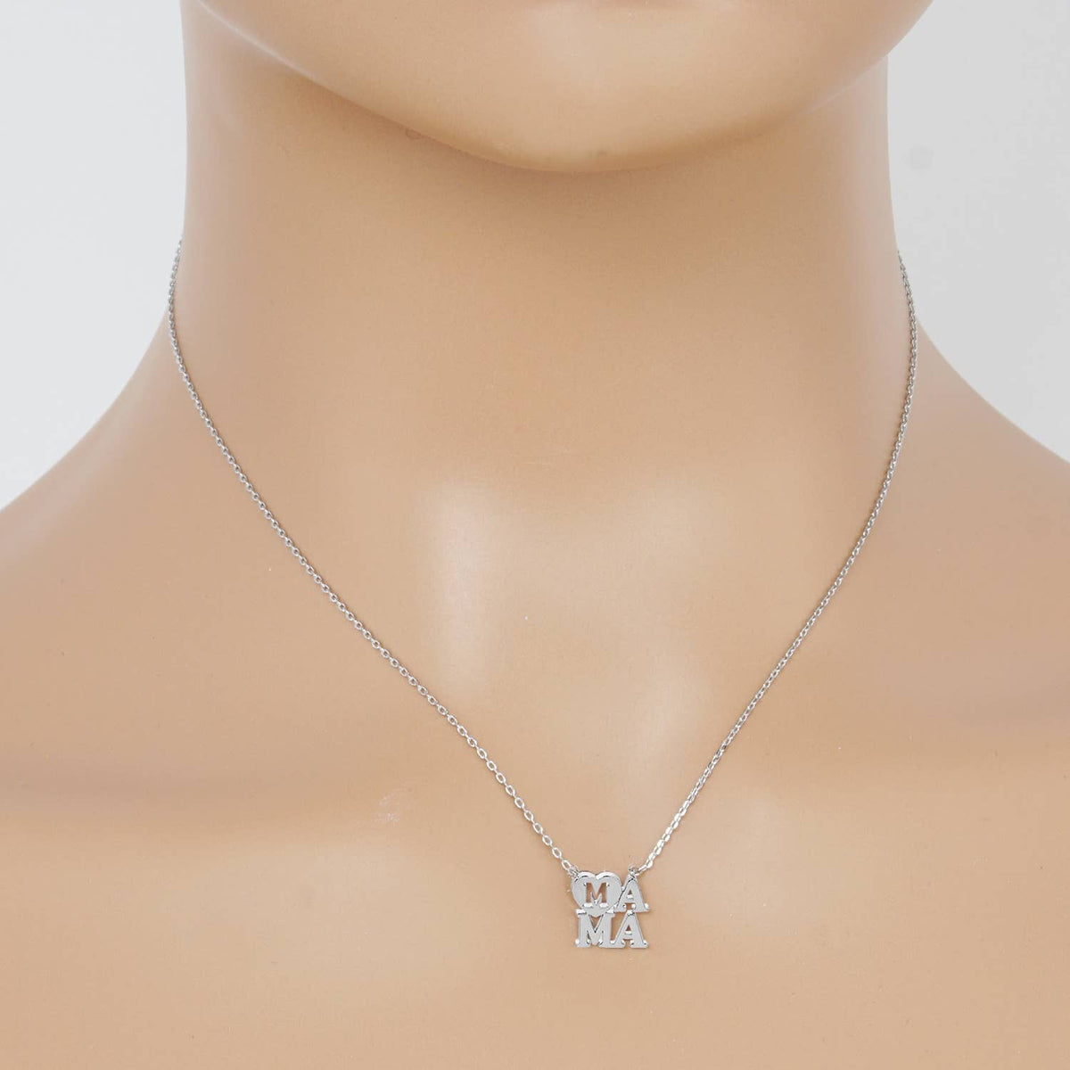 Gold Plated Heart Shaped Mama Necklace