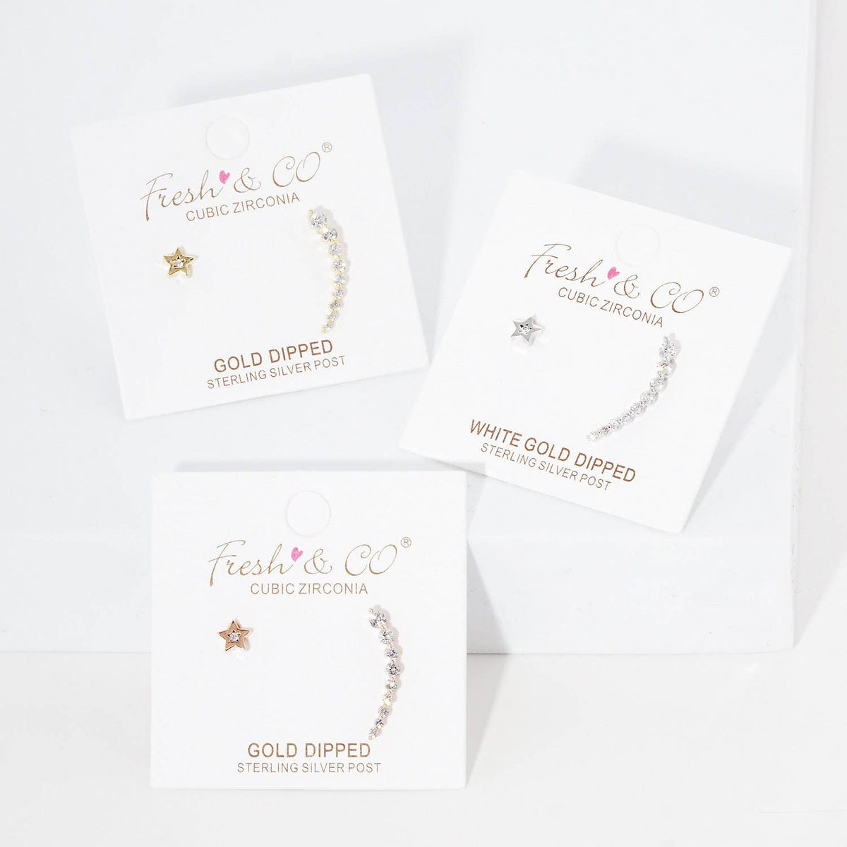 Gold Celestial Ear Jacket Earrings