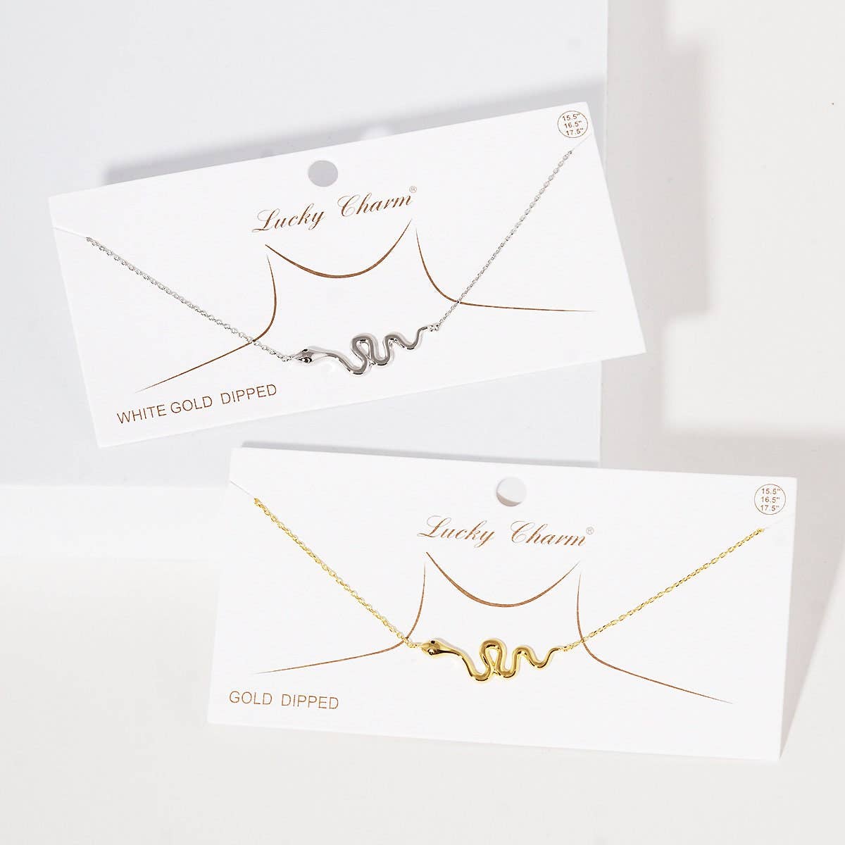 Gold Plated Snake Figure Necklace