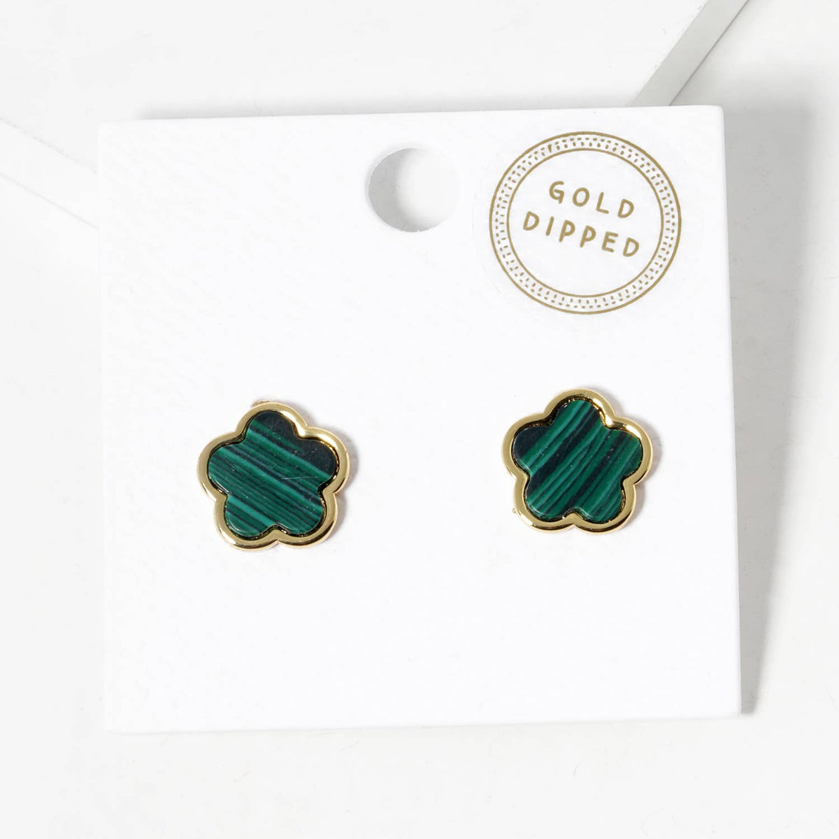 Minimalist Dainty Clover Flower Stud Earrings