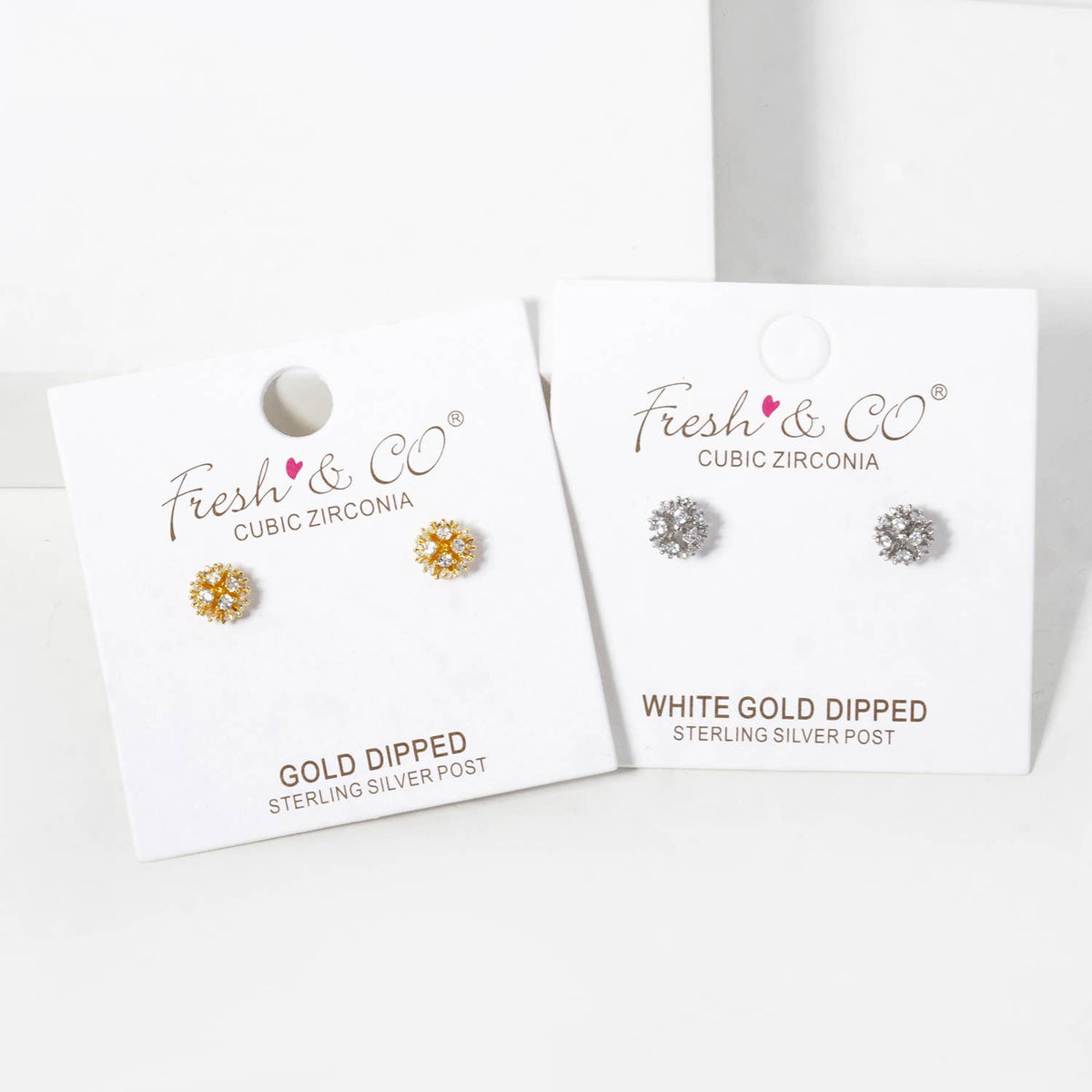 Gold Plated Dandelion Stud Earrings
