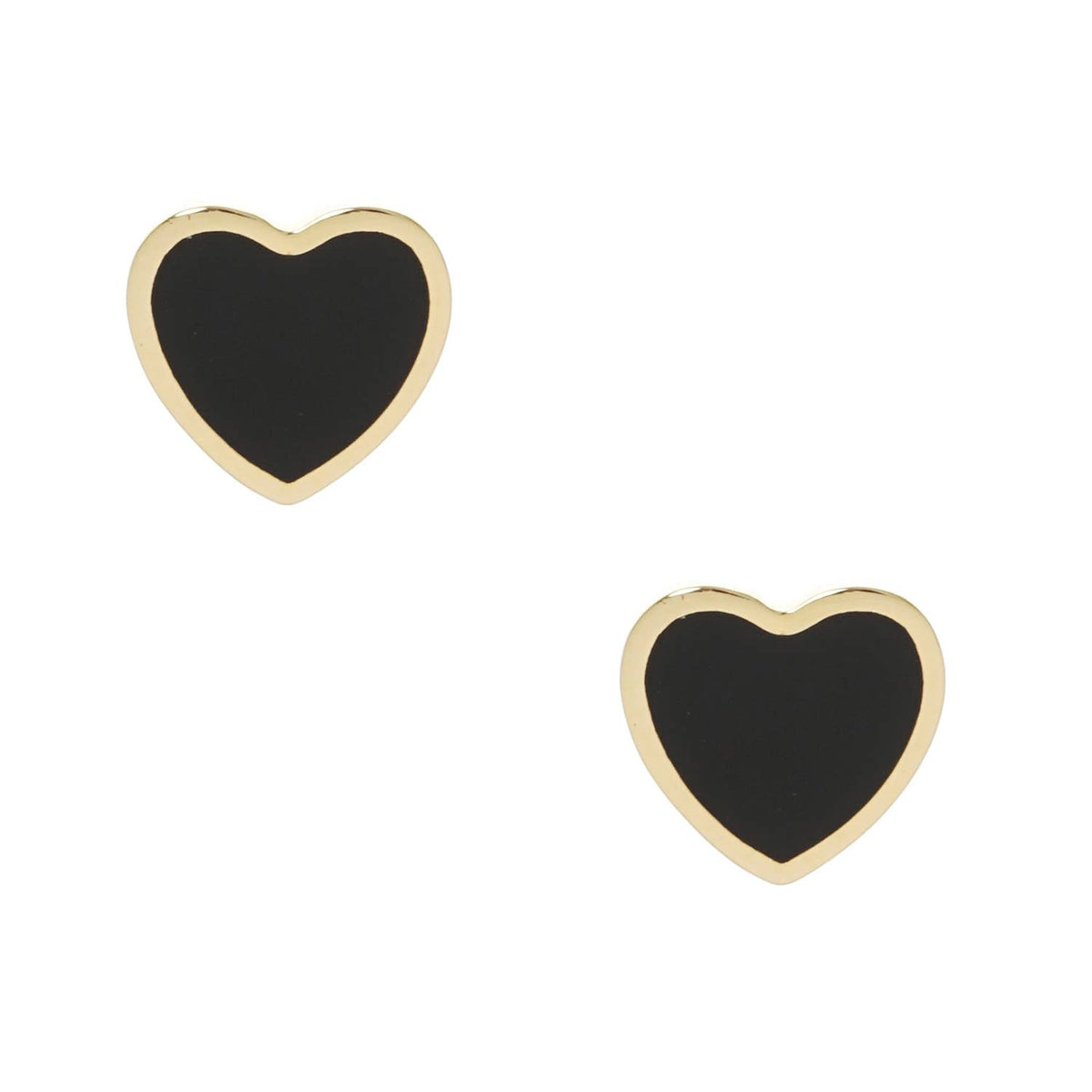 Gold Plated Multicolor Heart Earrings