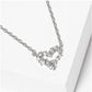 Minimalist Dainty Pave CZ Open Heart Necklace