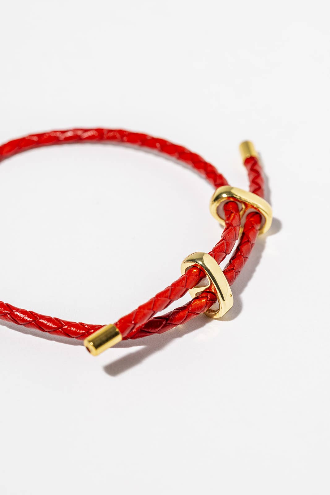 The Radiance Within Braided Leather & Gold Accent Bracelet