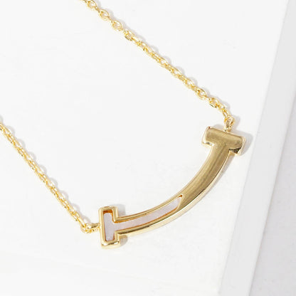 Gold Plated U-Shaped Necklace