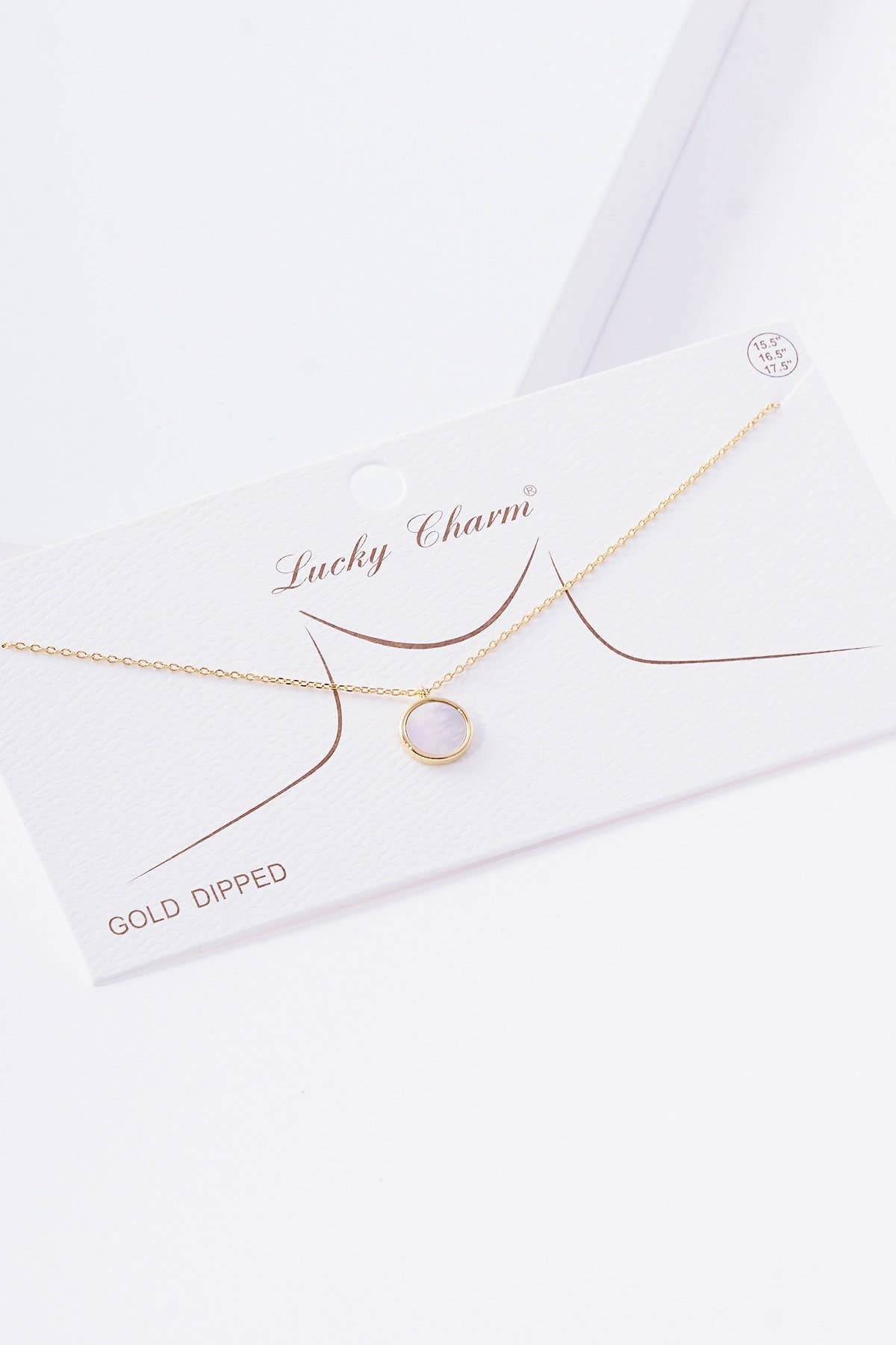 White Shelled Round Necklace