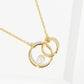 Interlocking Circle Pearl Necklace