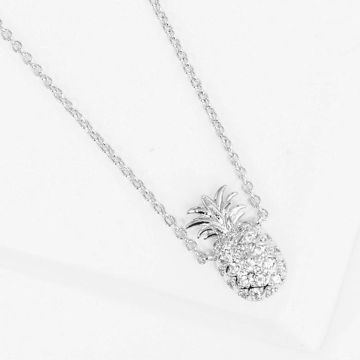 Pavé Pineapple Pendant Necklace