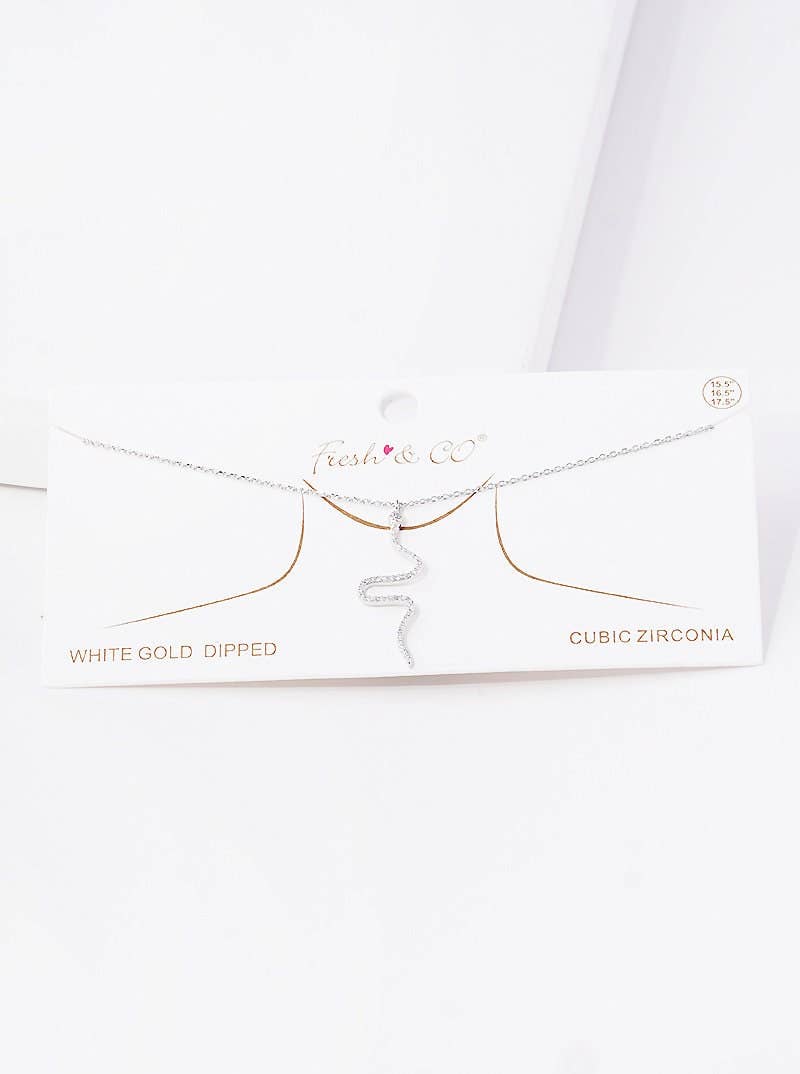 Gold Cubic Serpent Necklace