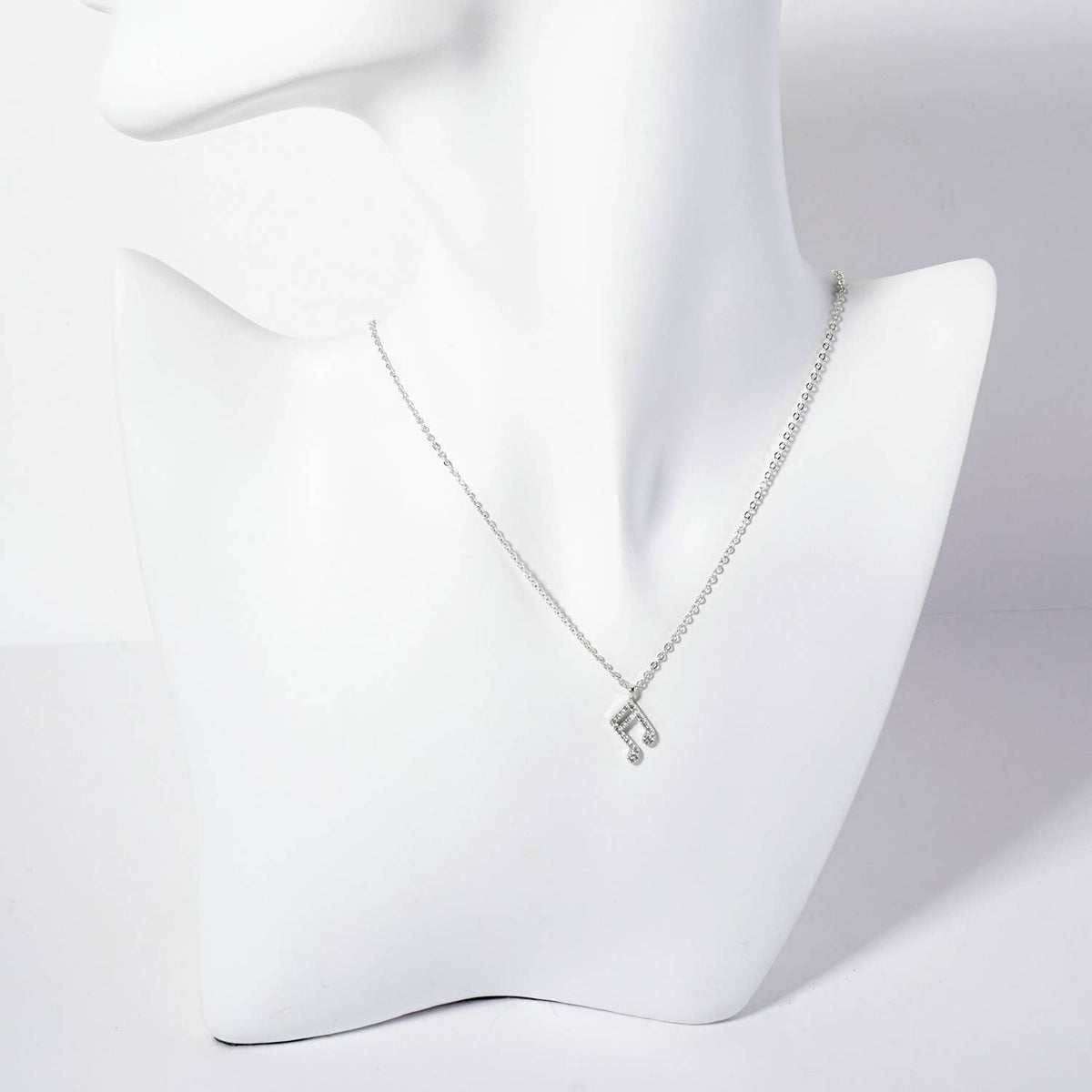 Musical-Note Pendant 18K-Gold-Dipped Necklace