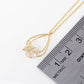 Teardrop Butterfly Bridesmaid Pendant Necklace
