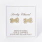 GAME DAY MASCOT 9MM ENAMEL DOG BONE TREAT STUD EARRINGS