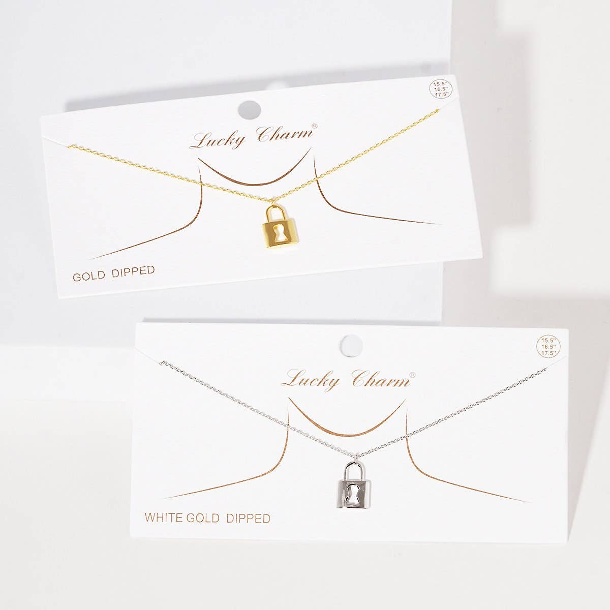 Gold Plated Padlock Necklace