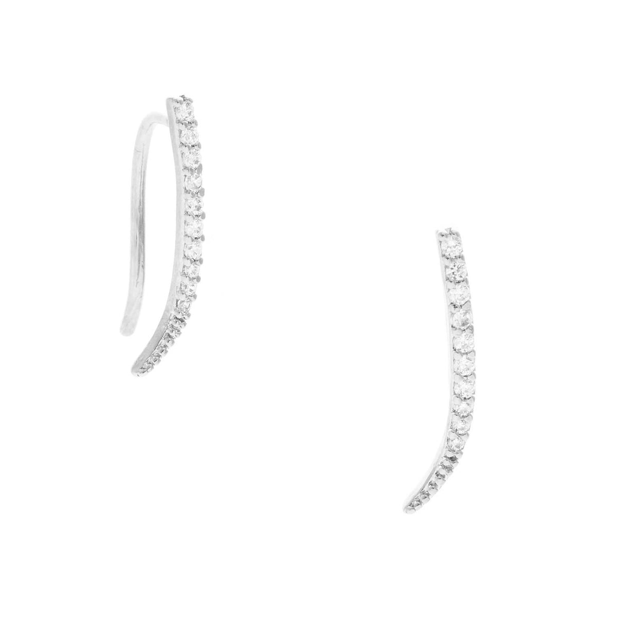 Cubic Zirconia Ear Crawlers
