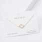 Dainty Pavé Circle Charm Chain Bracelet