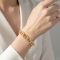 Gold-Tone Mariner Link Chain Bracelet