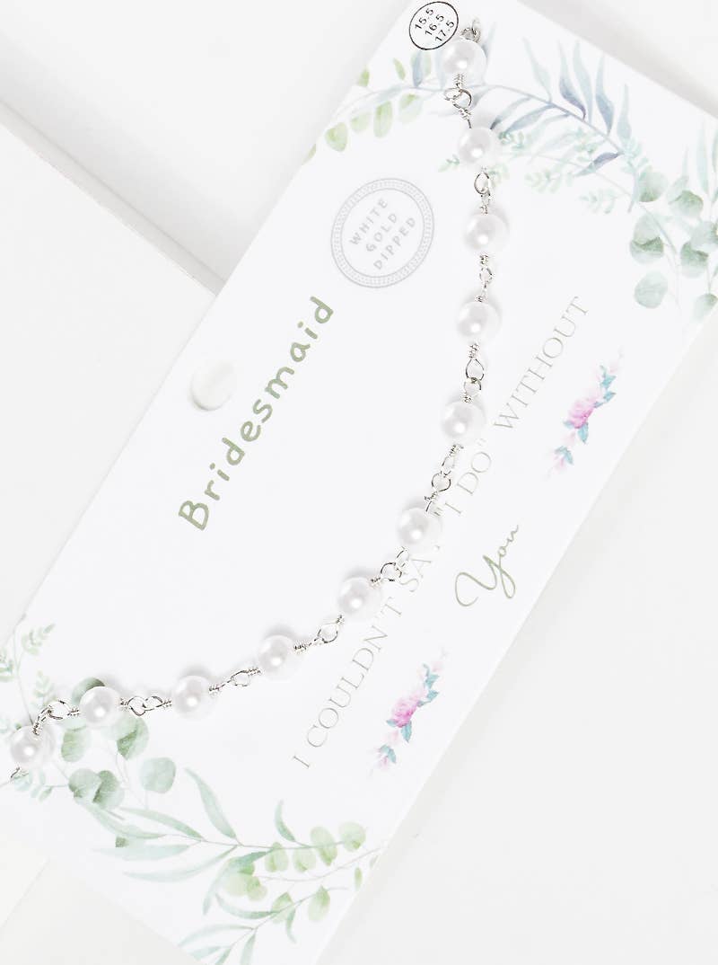 Dainty Pearl Station Choker Necklace