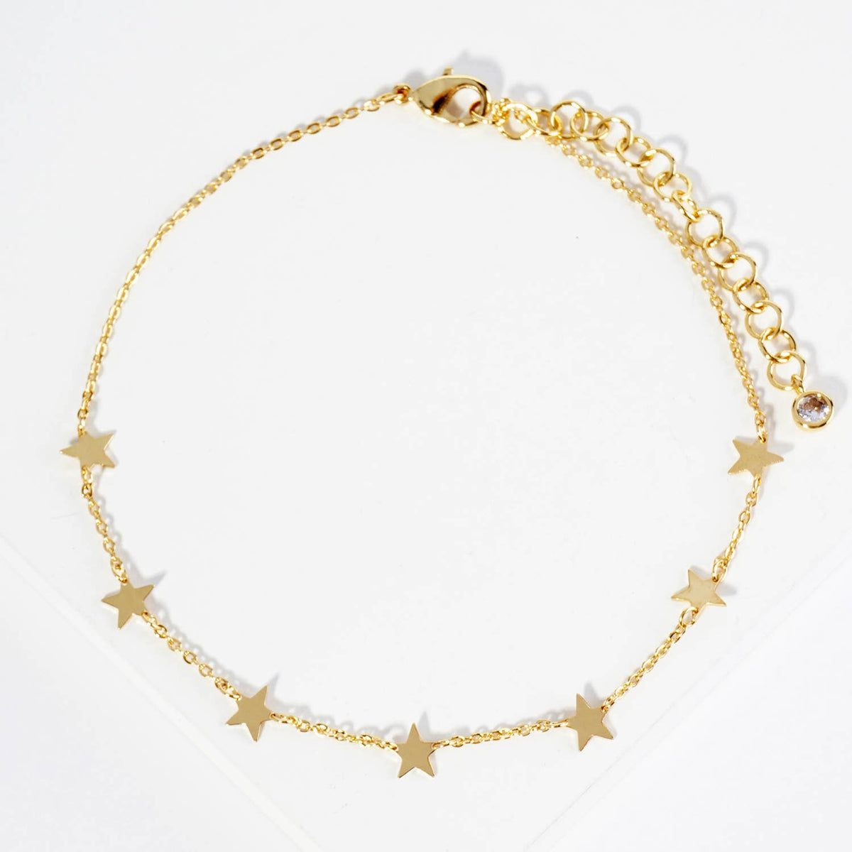 Dainty Star Charm Anklet