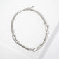 Interlocking Oval and HardWear Links Wheat-Chain Necklace
