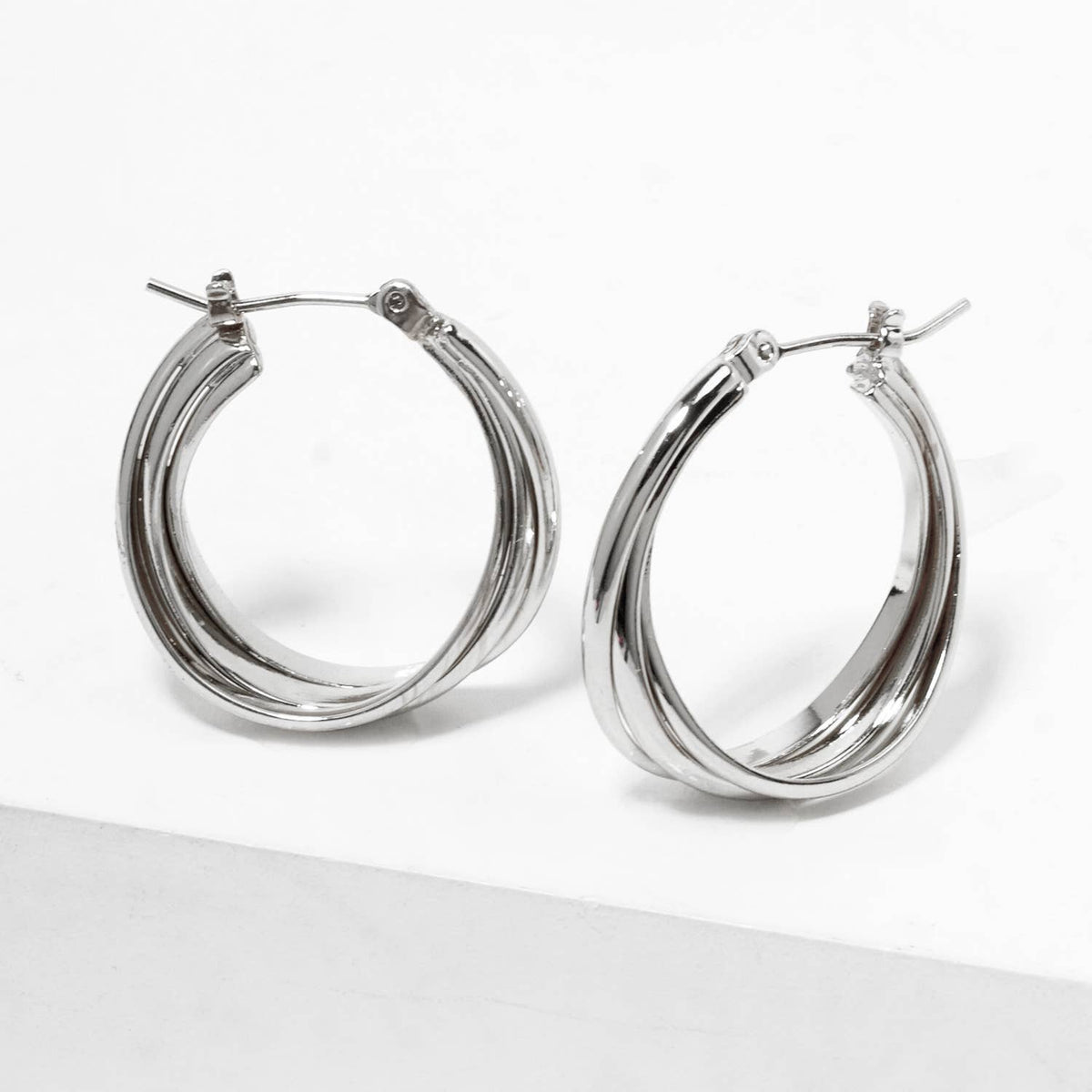 Multi-Strand Hoop Earrings