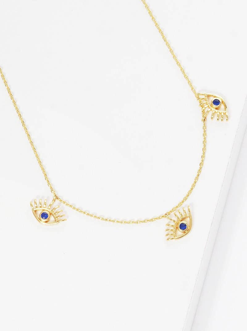 Mini Spaced Evil Eye Necklace