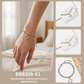 Cubic Zirconia Clover Charm Link Bracelet