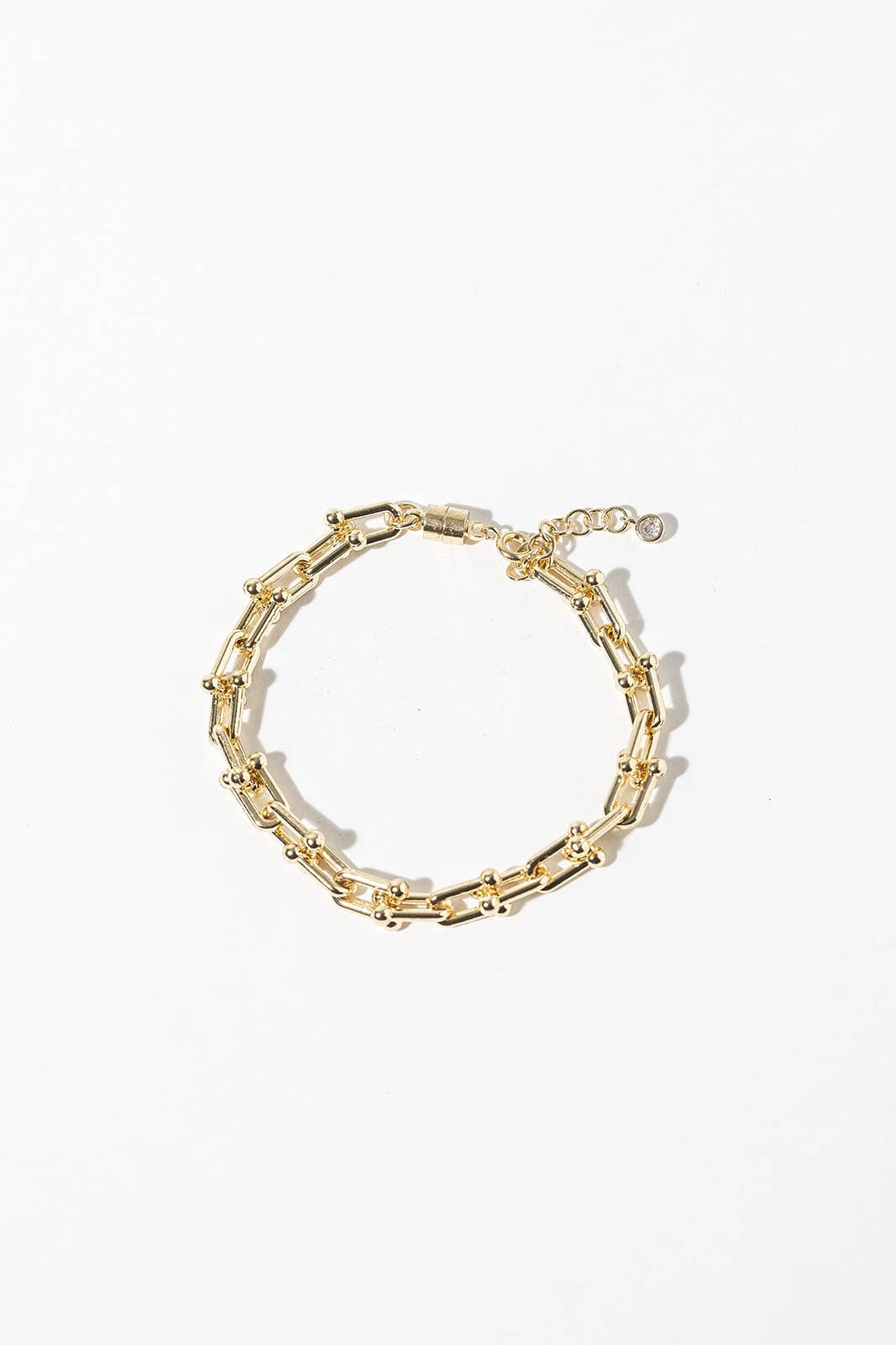 Modern U-Link Bracelet with Magnetic Closure