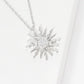 Gold Cubic Sunburst Necklace