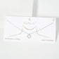 Minimalist Pave Circle Pendant Necklace