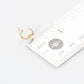 Gold Plated Crescent Moon Stud Earrings