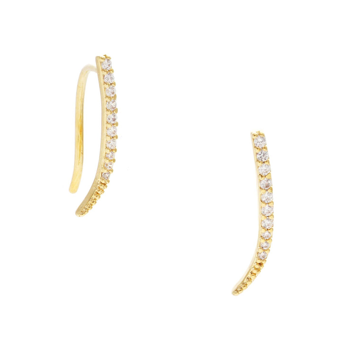 Cubic Zirconia Ear Crawlers
