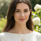 Minimalist Pave Circle Interlocking Pendant Necklace