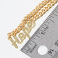 Gold Plated Cuban Link HOPE Necklace