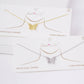Gold Cubic Filled Butterfly Necklace