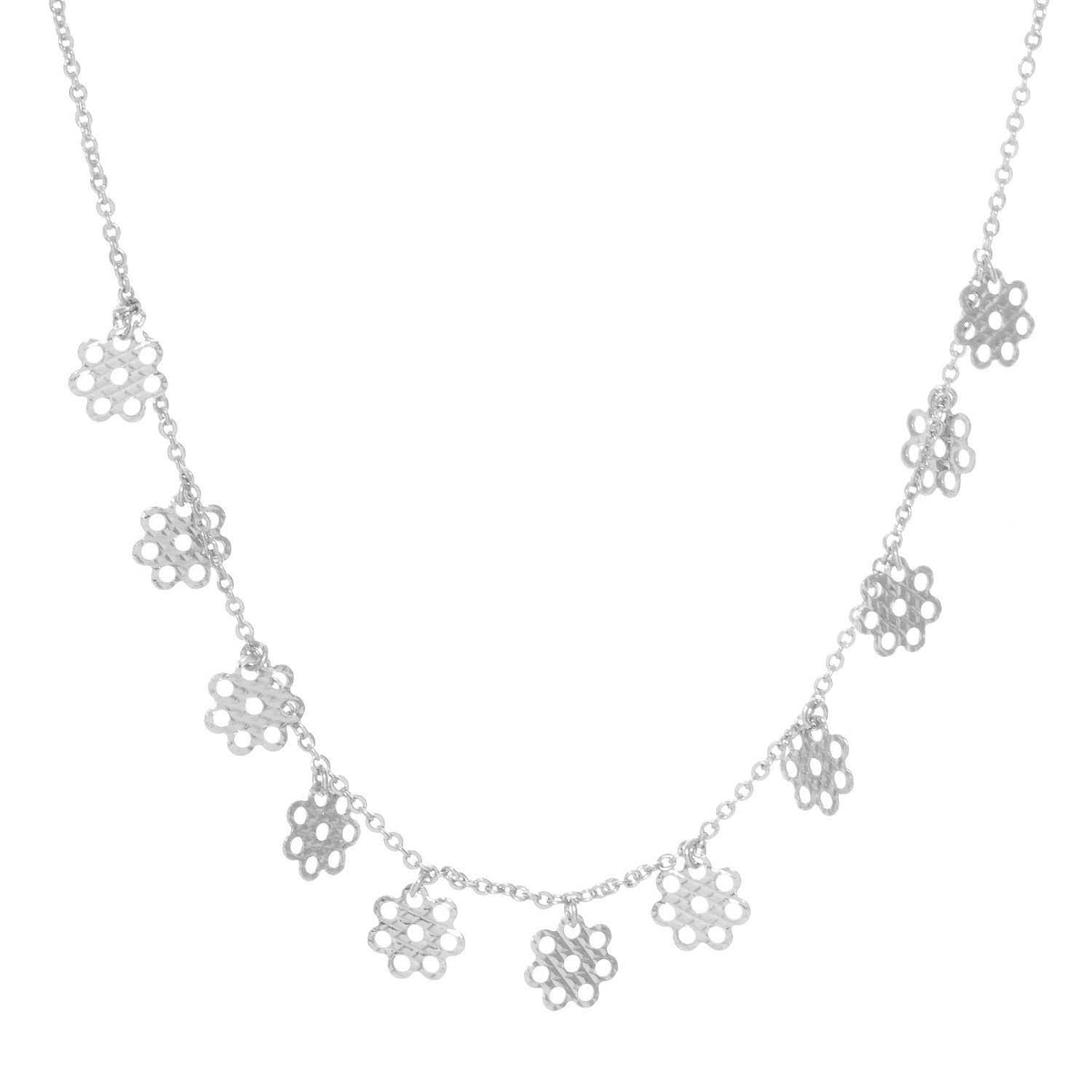 Gold Plated Chain w/ Sunflowers Necklace